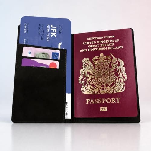 Speaking of Gifts Personalised Football Passport Cover – Boys Soccer Travel Document Holder – Kids Name Holiday Gift — view 4