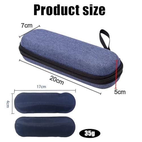 ARROMI Monjaro Travel Case, Insulin Cooler Travel Case, Diabetic Case with 2 Nylon Ice Packs, Medicine Cooler for Insulin Diabetic Supplies (Blue) — view 2