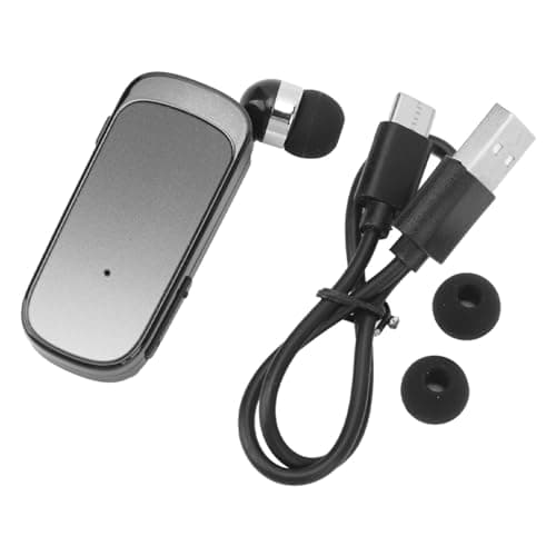 Vistreck Retractable Headphones for Comfort and Convenience (Black)