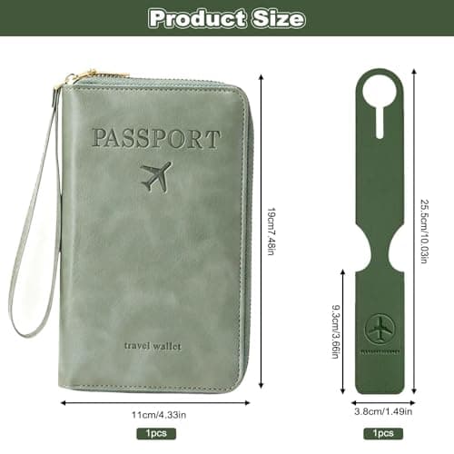 HAOQIAGA Passport Holder Travel Wallet, RFID Travel Wallet — view 2