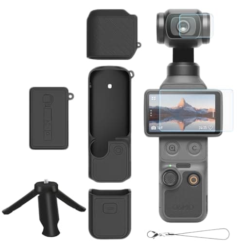 6 In 1 Protection Kit with Tempered Glass Compatible for DJI Osmo Pocket 4