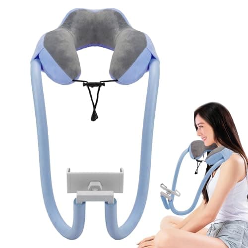 Neck Pillow Cell Phone Holder Flexible Detachable Phone Stand