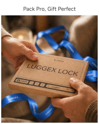 LUGGEX Suitcase Locks, Luggage Locks, TSA Approved Luggage Locks,JetBlack,2 — view 5