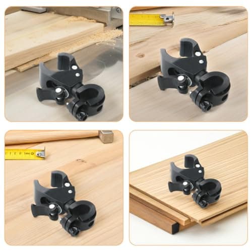 Luxshiny 2pcs Bicycle Torch Bracket Lightweight Plastic and Metal Flashlight Holder for Mountain Bike Handlebar, Sturdy Rubber Grip, for Outdoor Cycling and Travel — view 3