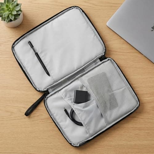 FooYee 9-12 Inch Tablet Sleeve Case, Protective Sleeve Pouch Bag Carrying Case, Universal Tablet Sleeve case with Handle, Shockproof Protective Cover, Universal Sleeve Bag for 9-12 Inch — view 3