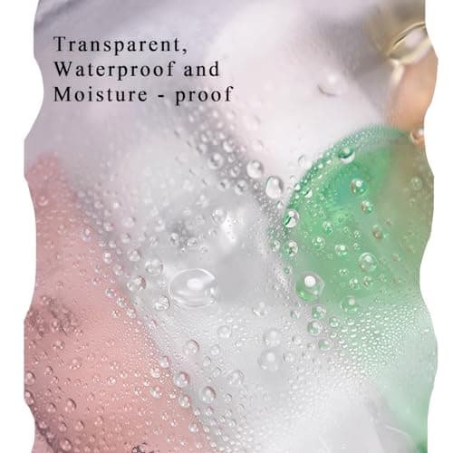 2 Pcs Clear Toiletry Bags for Travel,Medium Waterproof Clear Makeup Bag for Travel,Transparent Wash Bag with White Zip,PVC See Through Cosmetic Bags,Transparent Washbag for Men,Women,Kids — view 6