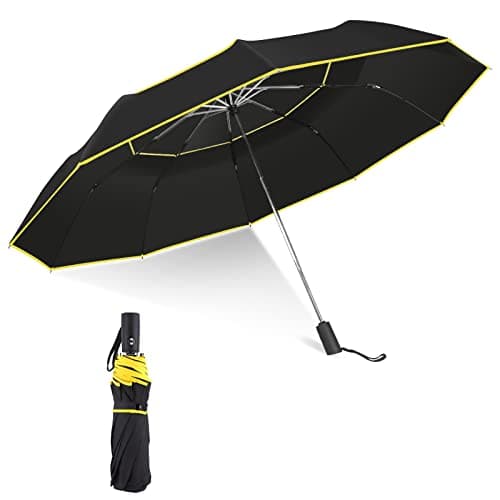 Kalolary 62 Inch BlacK Automatic Open Golf Umbrella