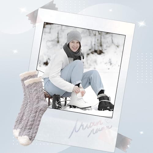 7 Pairs Bed Socks for Womens Fluffy Socks Womens, Thermal Sock for Women 35-39, Offers Cozy Warmth, Soft and Fuzzy Feel for Winter Suitable for Ladies Women Girls — view 5