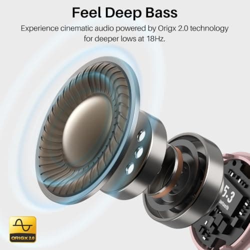 TOZO T6 Wireless Earbuds, Bluetooth 5.3 Ear Buds, Stereo Sound in Ear Headphones, 50 Hours Playtime for Travel, Work and Music, Wireless Charging, APP Customizable EQs, IPX8 Waterproof Earphones — view 3