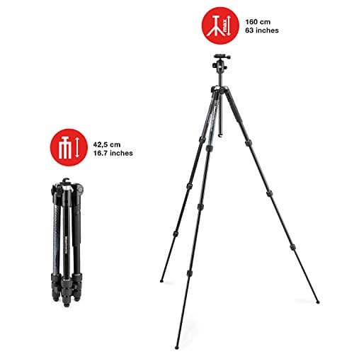 Manfrotto Element MII Aluminium Travel Camera Tripod with Ball Head — view 3