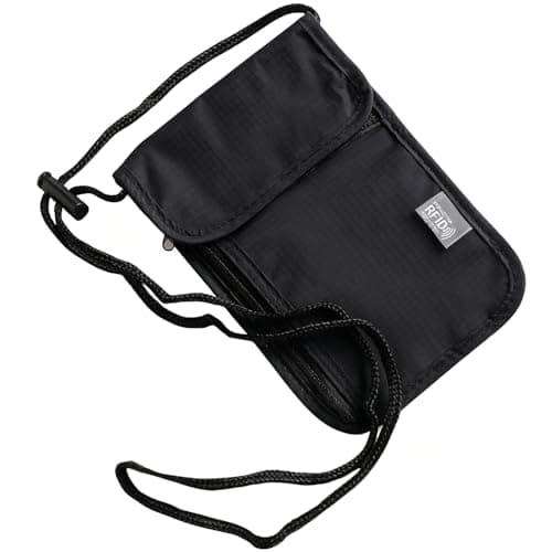 Ousuwo Waterproof Anti-Theft Travel Neck Pouch – Unisex Blocking Shoulder Bag for Passport, Smartphone, Credit Cards, Money & Coins | Secure Hands-Free Crossbody Mobile Phone Pouch