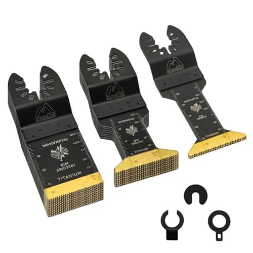 Merryland 23 Pack Titanium Oscillating Multitool Blades Mixed Quick Release