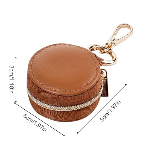 Travel Ring Holder - Ring Holder Pouch | Necklace Organizer | Organizer Pouch with Zipper Closure Box Backpack Women Girls Sports Gym Car Work Travel Storage Accessory Compact Portable Bag — view 2
