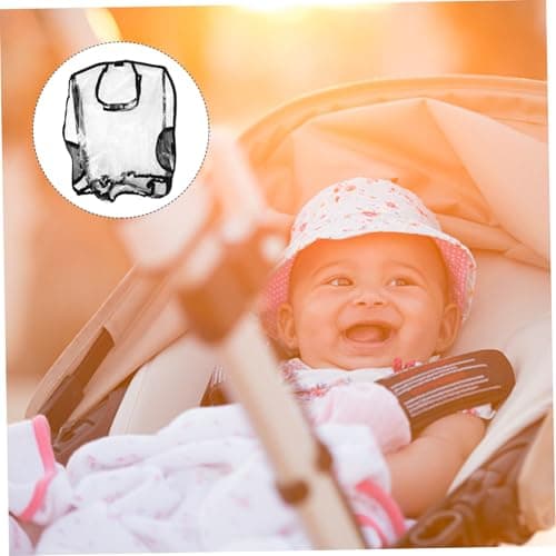 LOLIPPYY Waterproof Baby Carrier Stroller Rain Cover for Toddlers Outdoor Travel, Boys and Girls Friendly Eva and Polyester Fiber Material, Practical Windproof and Odorless Shield — view 6