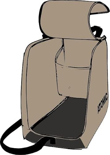 Atomic Fully Padded | Big Zipper Opening | Helmet Storage Hammock Beige 380 x 420 x 290 cm — view 2