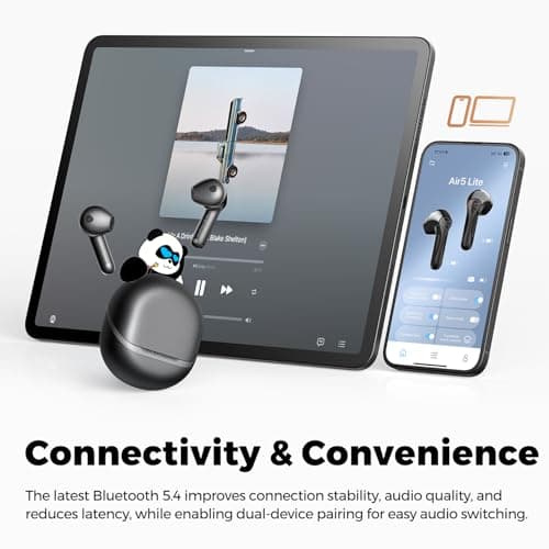 SoundPEATS Air5 Lite Wireless Earbuds with Hi-Res Audio Black — view 5