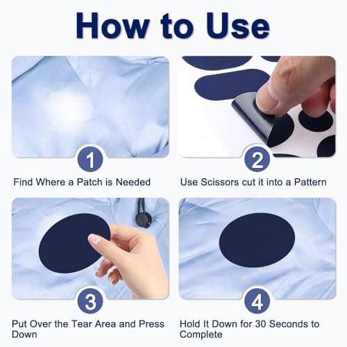 Skystuff 45pcs Nylon Repair Patches, Waterproof Self-Adhesive for Tent — view 3