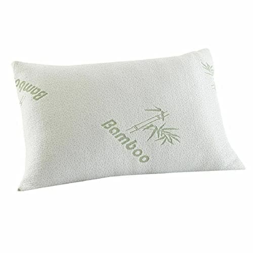 Voice7 Pack-4 Memory Foam Bamboo Pillow (70 x 40 cm) Head Neck Support Anti-Allergy & Anti Bacterial Orthopedic Pillows with Removable Cover