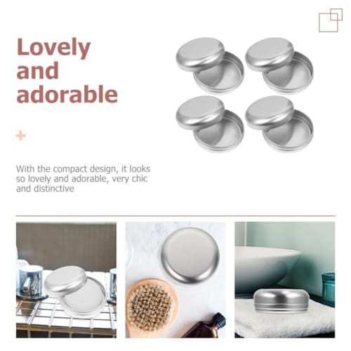 NIYANGLE 4pcs Aluminum Soap Boxes 100ml Small Multipurpose Storage Containers with Lid, Convenient Earphone Cases and Makeup Organizers for Travel and Home Use — view 3