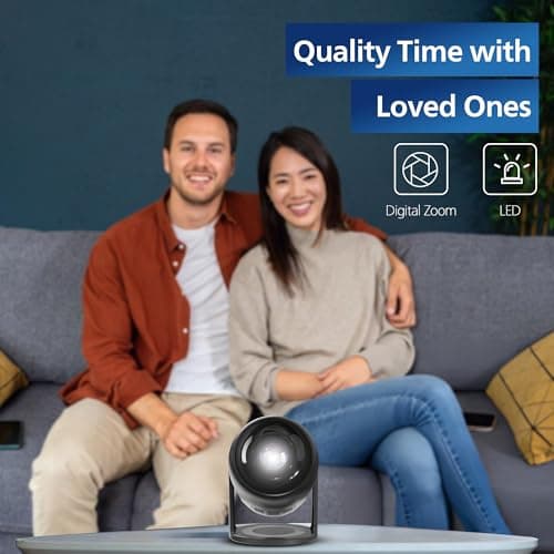 Philips, Neopix 150 home theater projector, Full HD 1920 x 1080p, 180 degree rotatable, LED light source, mirror mode, WLAN 6, stereo sound 2 x 3 watts, black — view 5