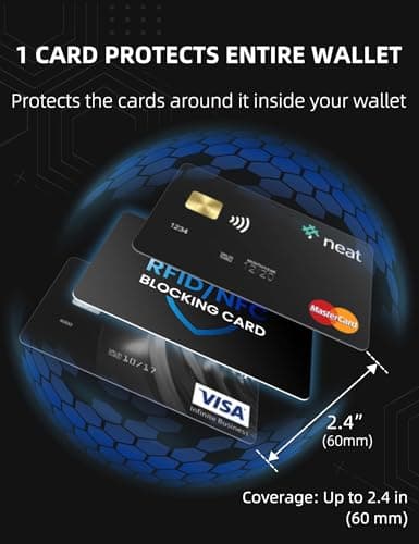 WHonor RFID Blocking Card 4 Pack, Anti-Theft Credit & Debit Card Protector — view 3