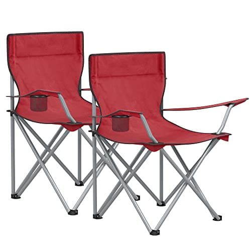 SONGMICS Set of 2 Folding Camping Chairs, Portable, 120 kg Capacity