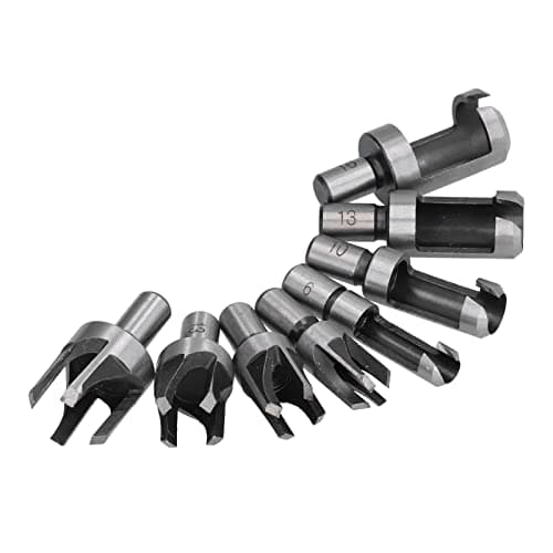Cork Drill with Connector Cutters, 8 Pieces of High Carbon Steel for Woodworking Tenon Holes on Bank Drilling — view 4