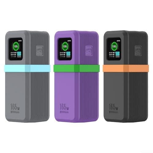 Silicone Case for UGREEN Nexode Power Bank 20000 mAh 165 W, Protective Case with Dust Protection and Screen Protection, Travel Case, Black (Grey) — view 6