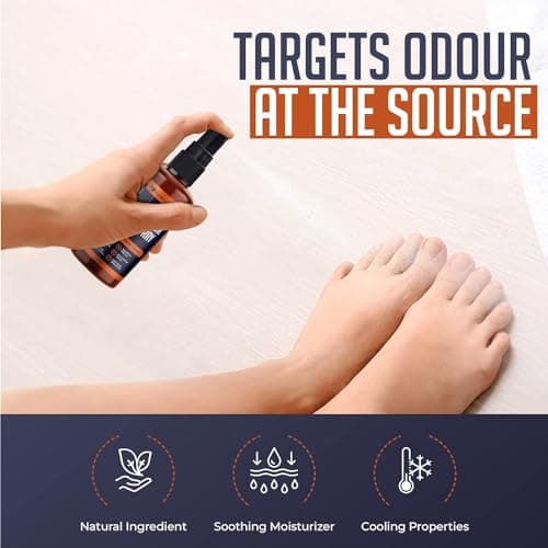 Shoe Freshener & Foot Deodorizer Spray Bundle (2x200ml) | Odor Eliminator for Smelly Shoes | Antibacterial Shoe Spray | Shoe Deodorizer & Odour Eliminator | Shoe Freshener & Deodoriser for Freshness — view 5