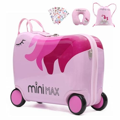 MiniMax Kids Ride On 4 Wheel Cabin Suitcase 45x36x20