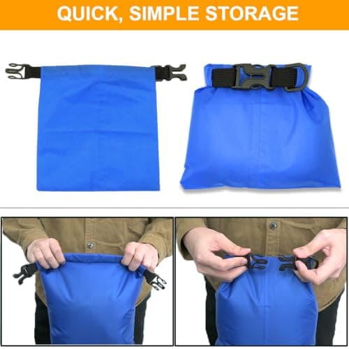 LICQIC Waterproof Dry Bag, Drybag Canoe Bag, 1 Pcs Red, 1.5 Litre — view 3