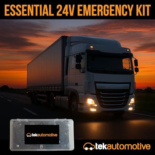 Tek Automotive 24V Emergency Spare Bulb & Fuse Kit – 20pc Travel Set with H1 H4 H7 Halogen Bulbs and Standard Blade Fuses in Storage Case for Truck Lorry HGV — view 5
