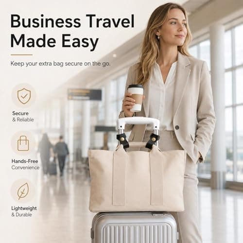 RSYHVG 2 Pack Luggage Connector Straps, Adjustable Add a Bag Suitcase Belt, Durable PU Leather Travel Luggage Straps for Business Trip, Hiking & Daily Use — view 4