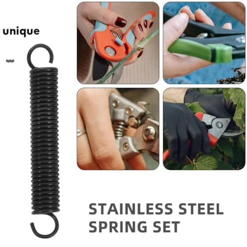 6pcs Pruning Shear Replacement Spring Stainless Steel Black Heavy Duty — view 3