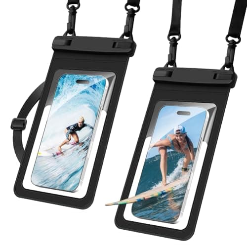 OFFCUP Waterproof Phone Pouch, 2 Pack Large Phone Waterproof Phone Case