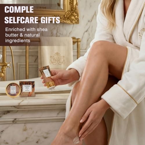 Hand Cream Gifts Set for Women Birthday 4PCS Almond Spa Gifts Hand Lotion — view 5