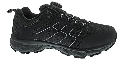 SKOGAN Skallas Outdoor Hiking Shoe Black with Screw Lock Breathable, black, 8 UK — view 3