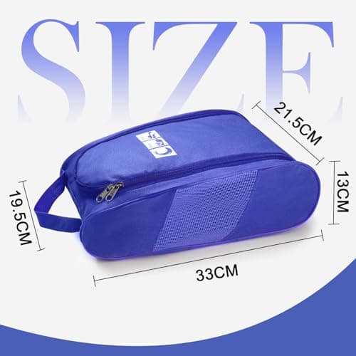 Ailaka Shoe Bag for Travel, Portable Zipper Storage Bag for Gym & Golf — view 4