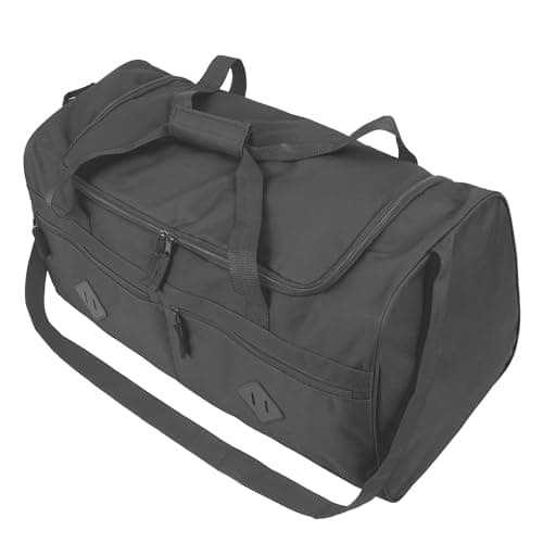 Cricket Duffle Bags for Men 55L Men’s Travel Holdall Gym, Weekend, Overnight Bag with Adjustable Shoulder Strap, Handles (Black) — view 5