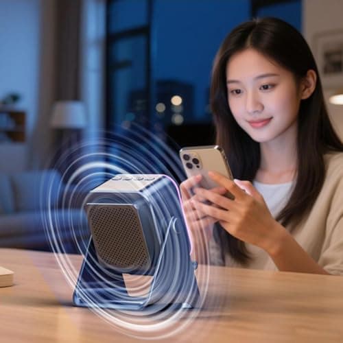 Wireless Induction Speaker,5-in-1 Portable Phone Holder,RGB Ambient Light — view 3