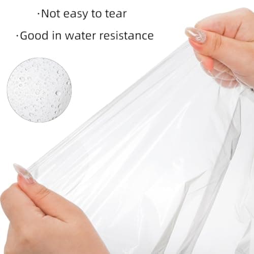 Cididu 20 Pack Disposable Rain Ponchos for Kids, Clear Plastic Ponchos with Hood, Waterproof Raincoat for Boys Girls, Emergency Rain Poncho Lightweight for Outdoor Events, Travel, Camping, Hiking — view 5