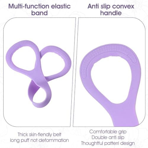 3Pcs Figure 8 Resistance Band with Handles, Silicone Elastic Exercise Band, Arm|Back Training Elastic Ropes, Non-Slip Resistance Bands for Women Arms Shoulder Back Legs Stretching Pilates Yoga — view 5