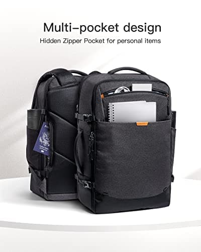 Inateck 38.5-46.2L Expandable Travel Business Backpack — view 6