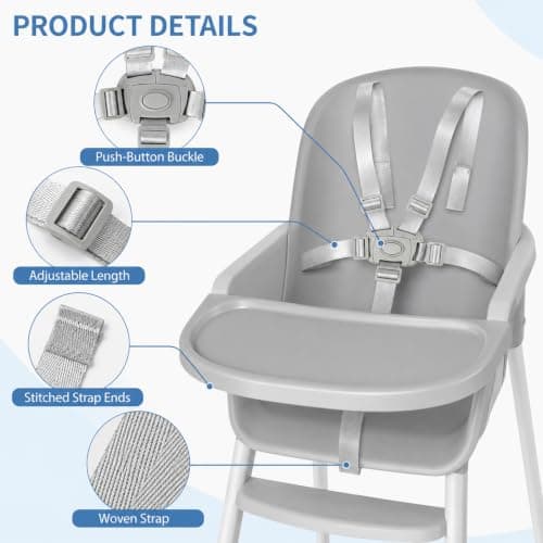 Five Point Stroller Harness, Replacement Pushchair Strap, Baby Safety Belt — view 4