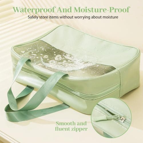 Clear Travel Toiletry Bag 3 Pack, Waterproof PVC Wash Bag Set — view 5