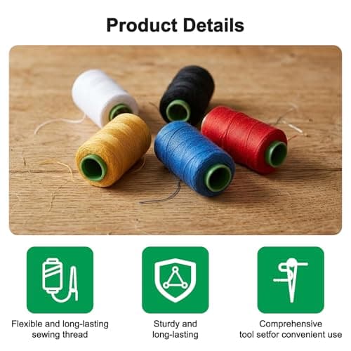 Sewing Kit 36PCS Big Eye Stainless Steel Needles for Adults UK, Hand Sewing Kit with Needle Threaders, Thimbles, Seam Ripper & Thread, Complete Sewing Set for Home Repairs & Travel Emergencies — view 4