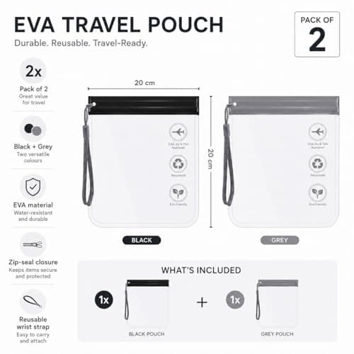 Airport Security Liquids Bag Clear Travel Toiletries Bag Travel Essentials — view 3