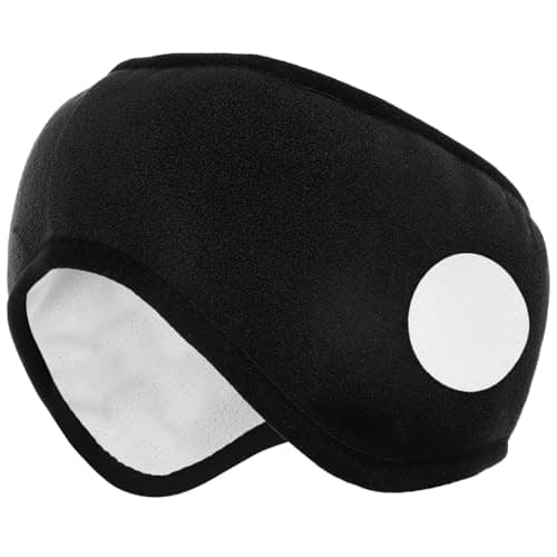 DEARMAMY Noise Cancelling Ear Muffs for Sleeping, Soft Fleece Winter Ear Warmers with Adjustable Hook Loop Closure, Comfortable Headband Eye Mask Style for Side Sleepers, Travel & Relaxation — view 5