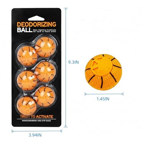 6 PCS Shoe Deodorizer Balls, Long-Lasting Shoe Odour Eliminator & Freshener, Spherical Scented Balls for Smelly Trainers, Gym Bags and Lockers, Natural Shoe Smell Remover for Men, Women Kids(Cologne) — view 2