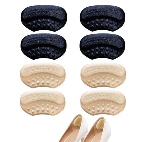 4 Pairs Self-Adhesive Anti-Slip Heel Cushion Pads for Oversized Shoes